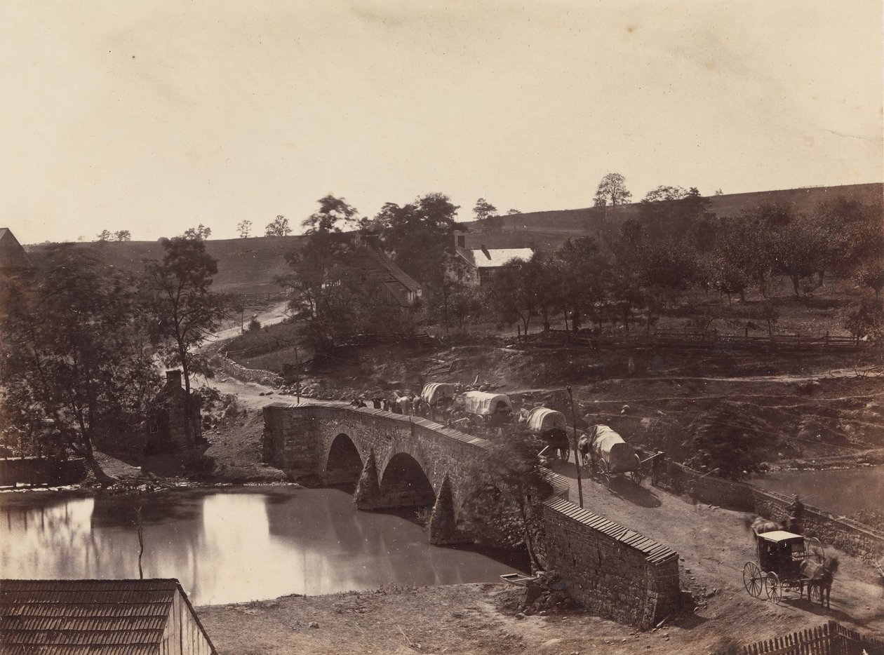安提塔姆桥，在沙普斯堡和布恩斯伯勒公路上，第3号，1862年9月，1862年。 作者 亚历山大·加德纳