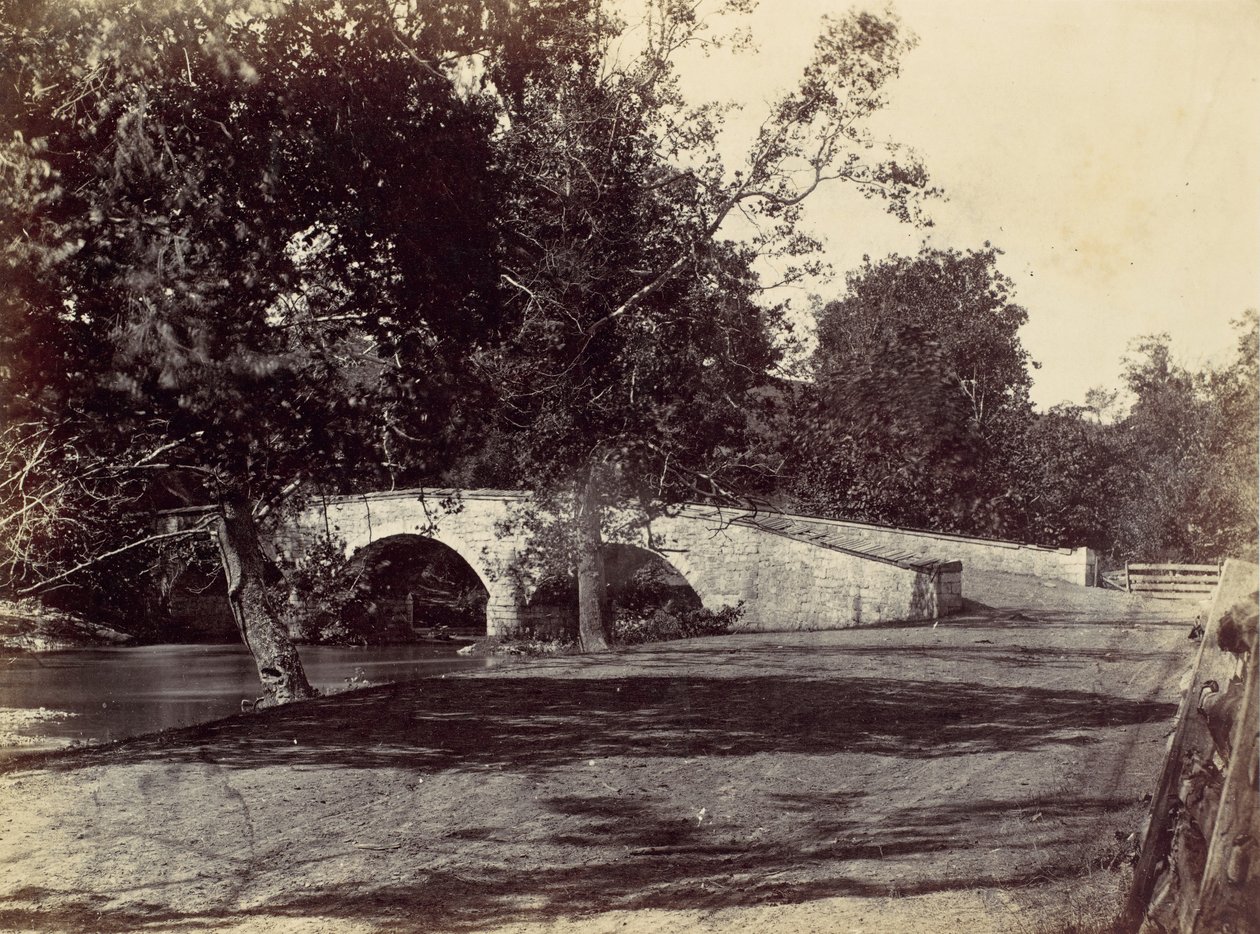 伯恩赛德桥，横跨安提塔姆河，靠近沙普斯堡，第1号，1862年9月，1862年。 作者 亚历山大·加德纳