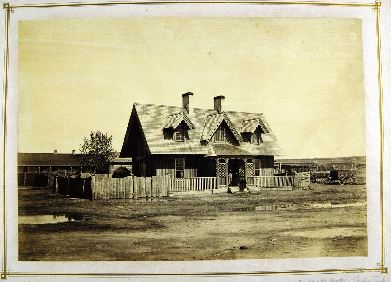 布洛克上校，印度商人，拉勒米堡，1868年（蛋白印刷品） 作者 亚历山大·加德纳