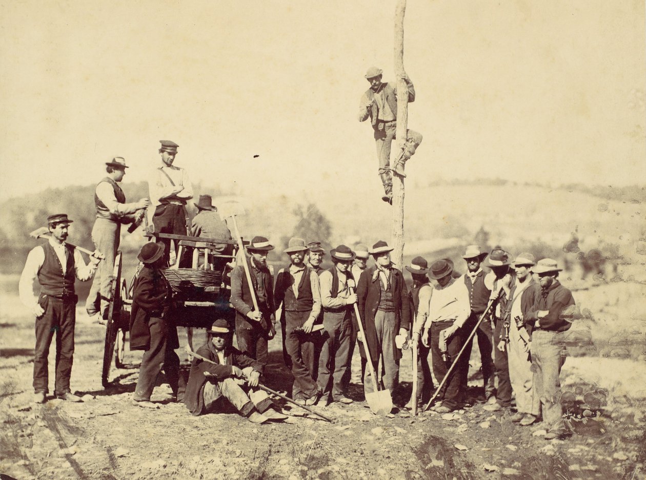 军事电报团，波托马克军队，柏林，1862年10月，1862年。 作者 亚历山大·加德纳