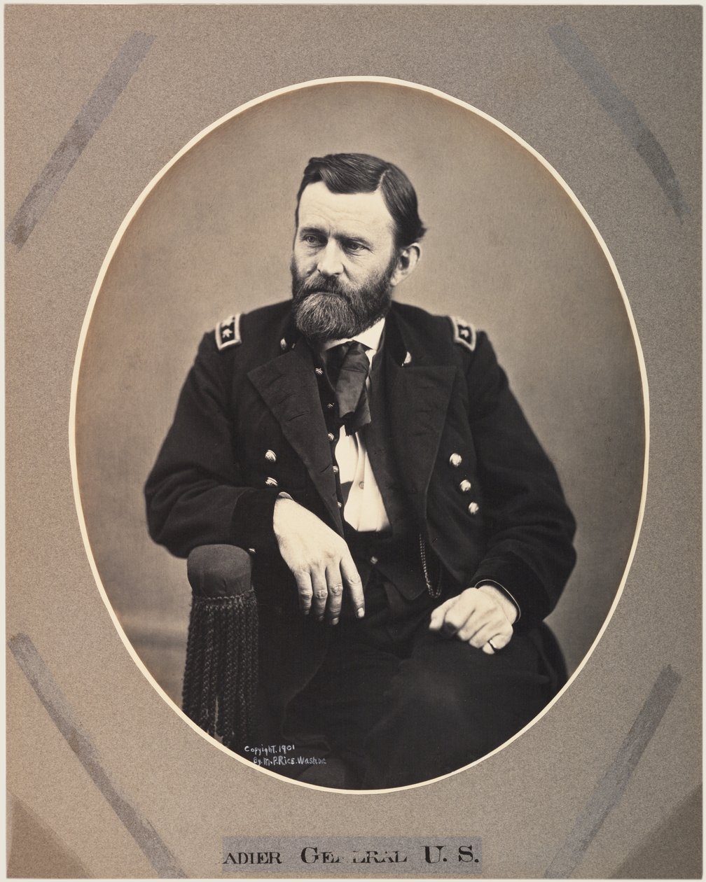 Ulysses S. Grant的白金米版画，1865年，印刷1901年（棕褐色照片） 作者 亚历山大·加德纳