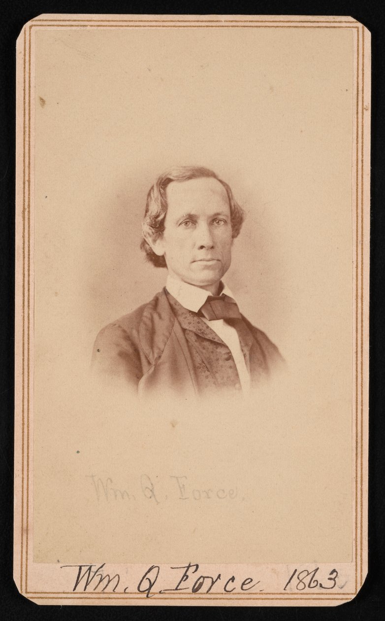 William Quereau Force 1820-1880年的画像，1863年6月。 作者 亚历山大·加德纳