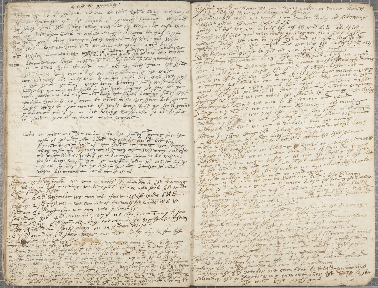 Alexander Gillespie杂志，1662年 作者 亚历山大·吉莱斯皮