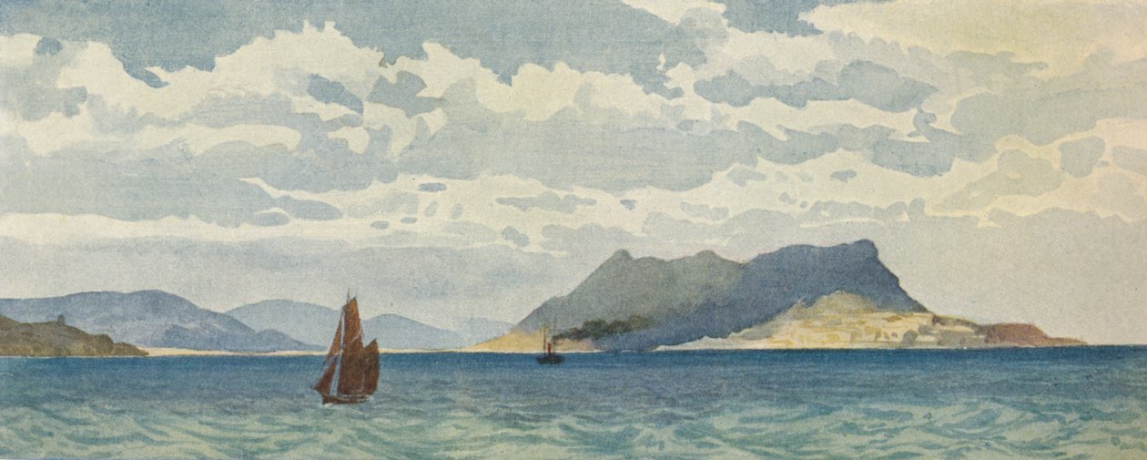 西方的直布罗陀，约建于1880年1905年。 作者 亚历山大·亨利·哈勒姆·默里