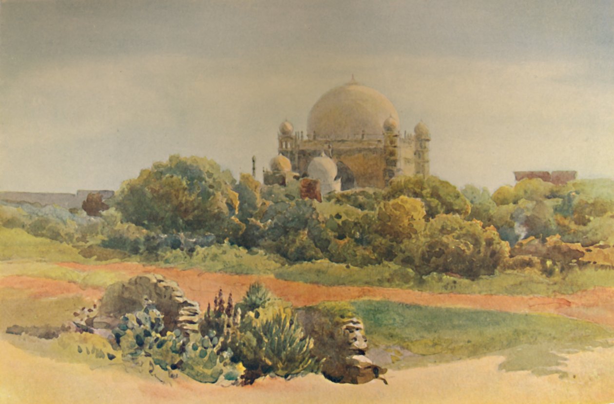 盖布尔·古巴兹（Gol Gumbaz），比贾普尔（Bijapur），约1880年-1905年。 作者 亚历山大·亨利·哈勒姆·默里