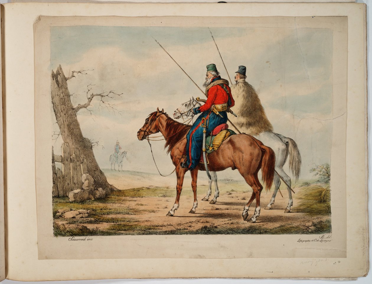 哥萨克人，1815-1819年 作者 亚历山大·伊万诺维奇·绍尔维德