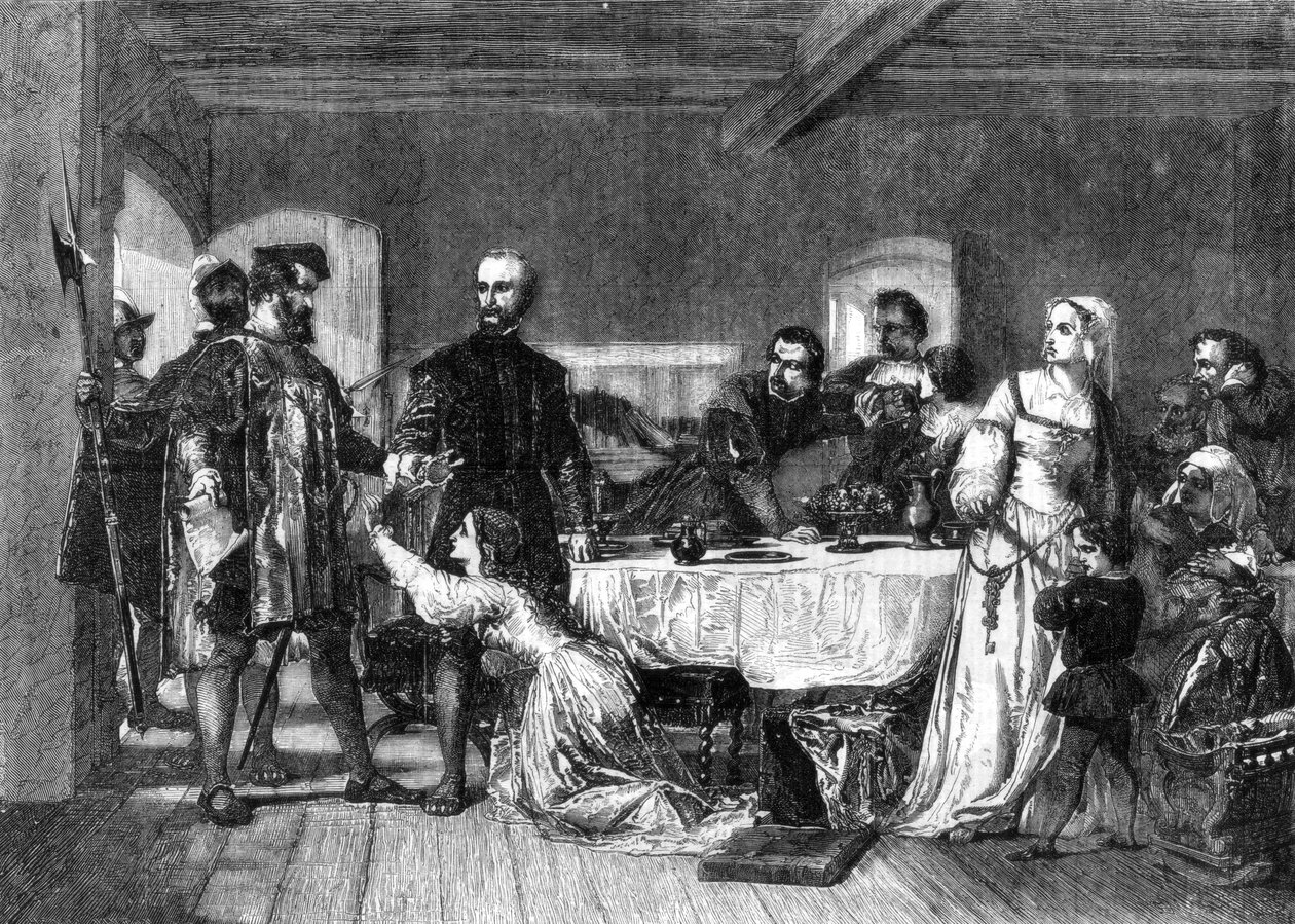 1517年，罗拉德，阿什福德的约翰·布朗被捕，1856年 作者 亚历山大约翰斯顿
