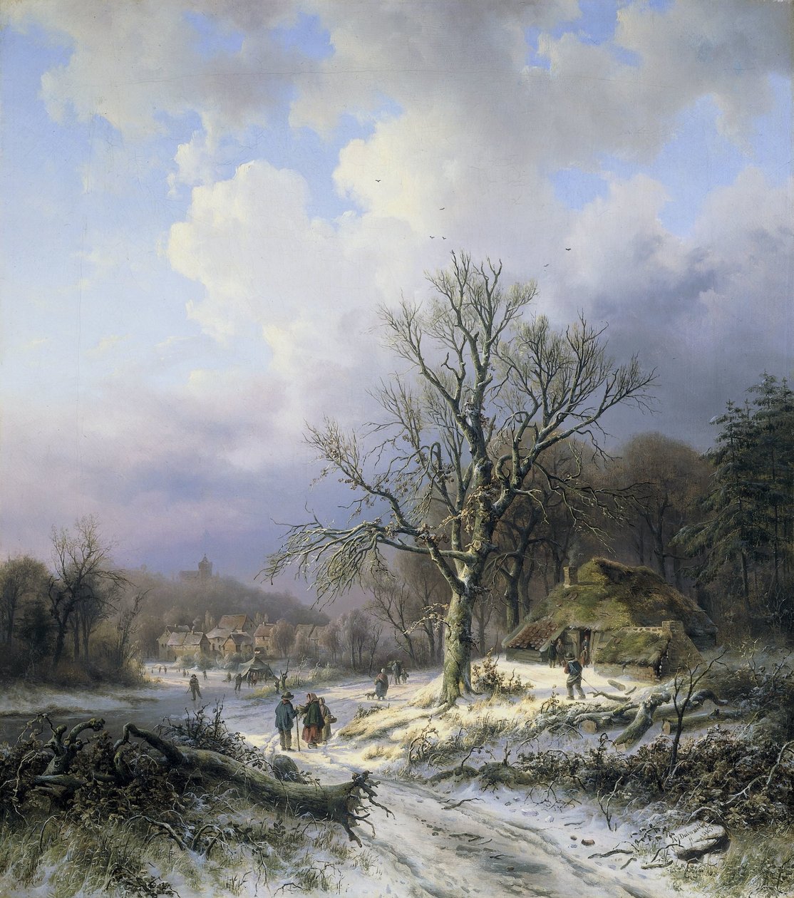 雪景 作者 亚历山大·约瑟夫·戴瓦耶