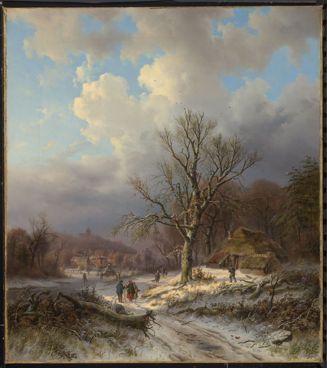 雪景 作者 亚历山大·约瑟夫·戴瓦耶