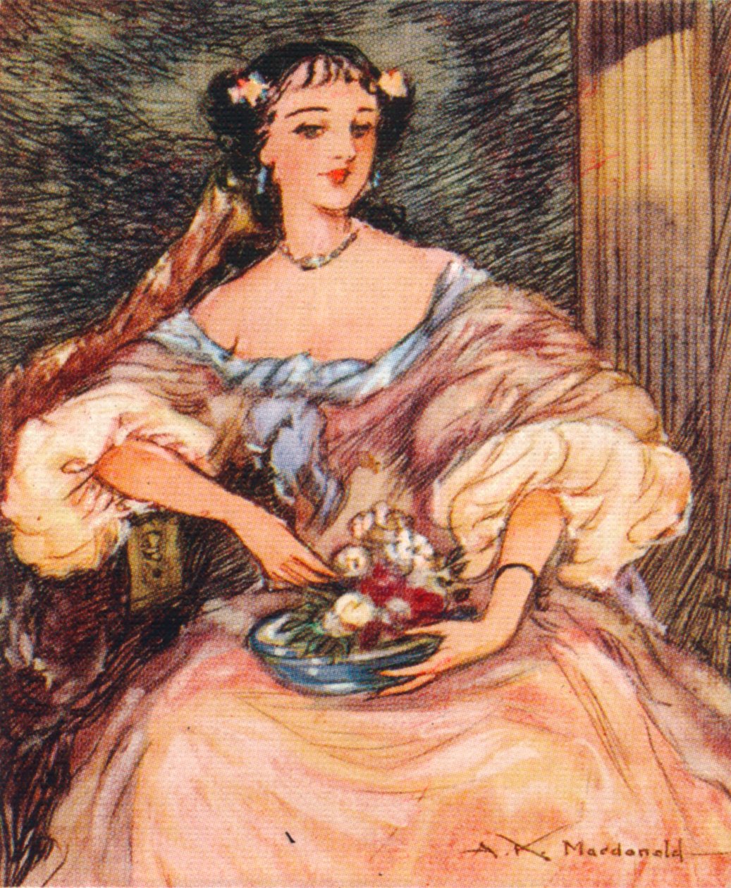 芭芭拉·帕尔默·尼·维利尔斯（Barbara Palmer nee Villiers），克利夫兰第一公爵夫人，卡斯尔梅因伯爵夫人1640-1709，1937年 作者 亚历山大·麦克唐纳