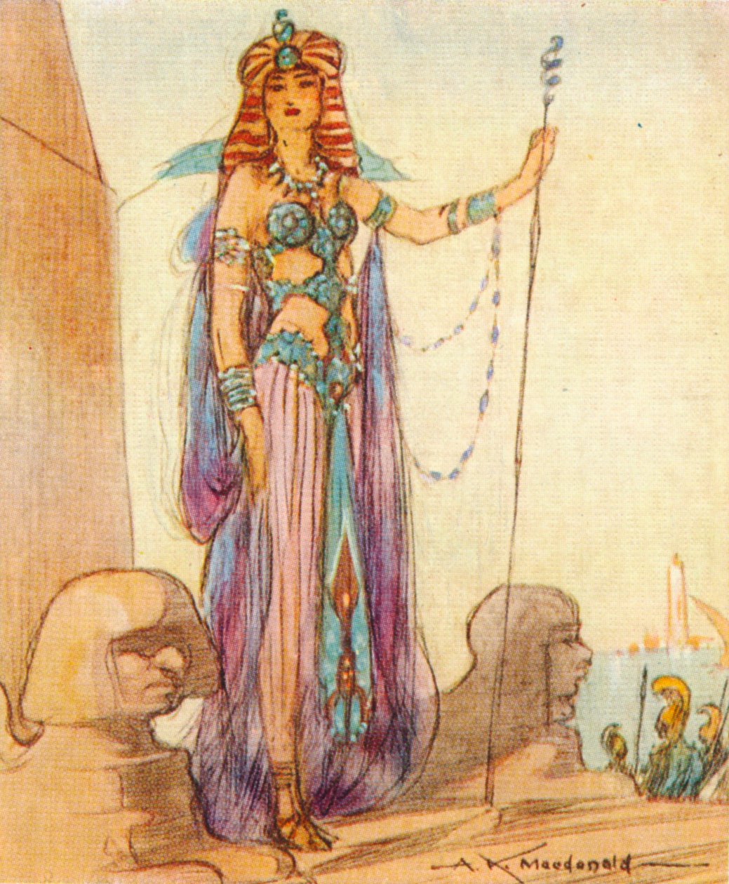 克娄巴特拉七世（Cleopatra VII）公元前69-30年，埃及女王，1937年 作者 亚历山大·麦克唐纳
