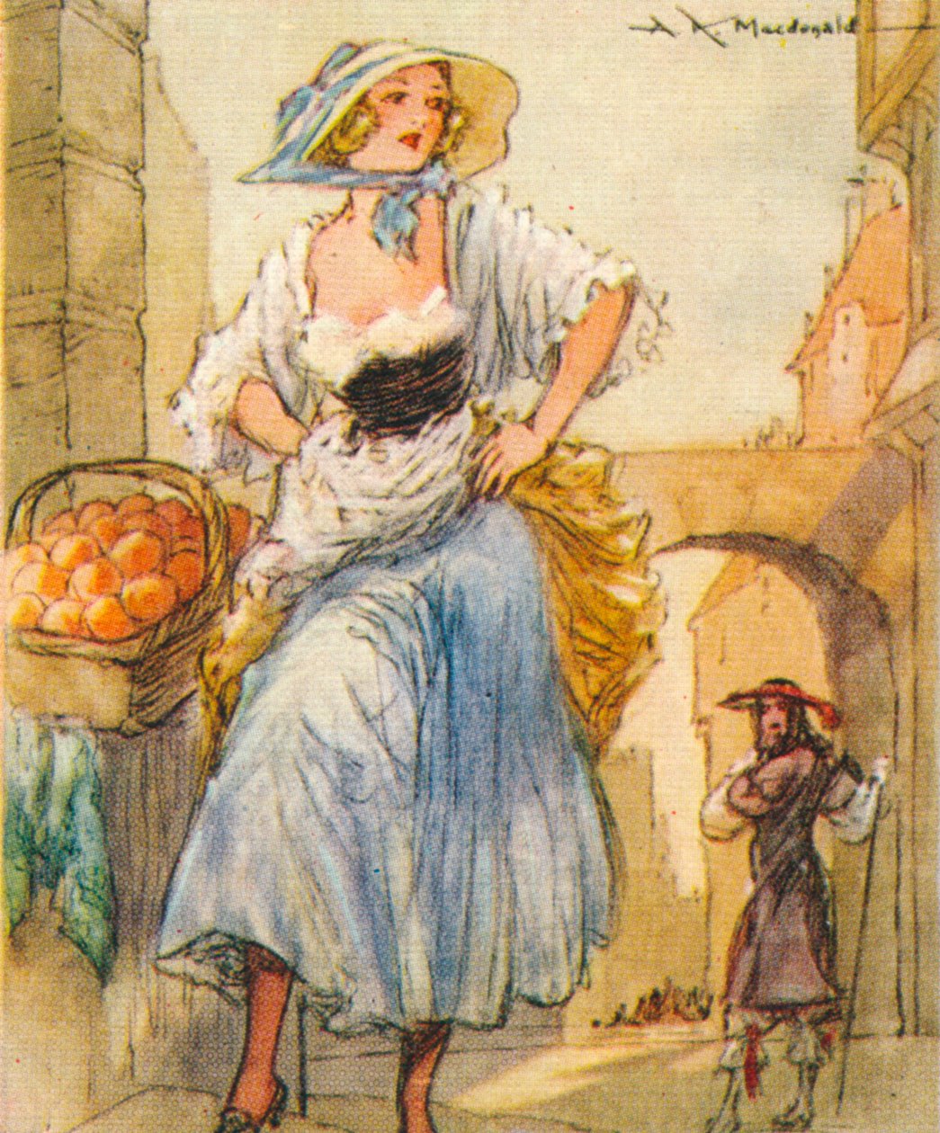 埃莉诺·内尔·格温（Eleanor Nell Gwyn）1650-1687年英国国王查尔斯二世的情妇 作者 亚历山大·麦克唐纳