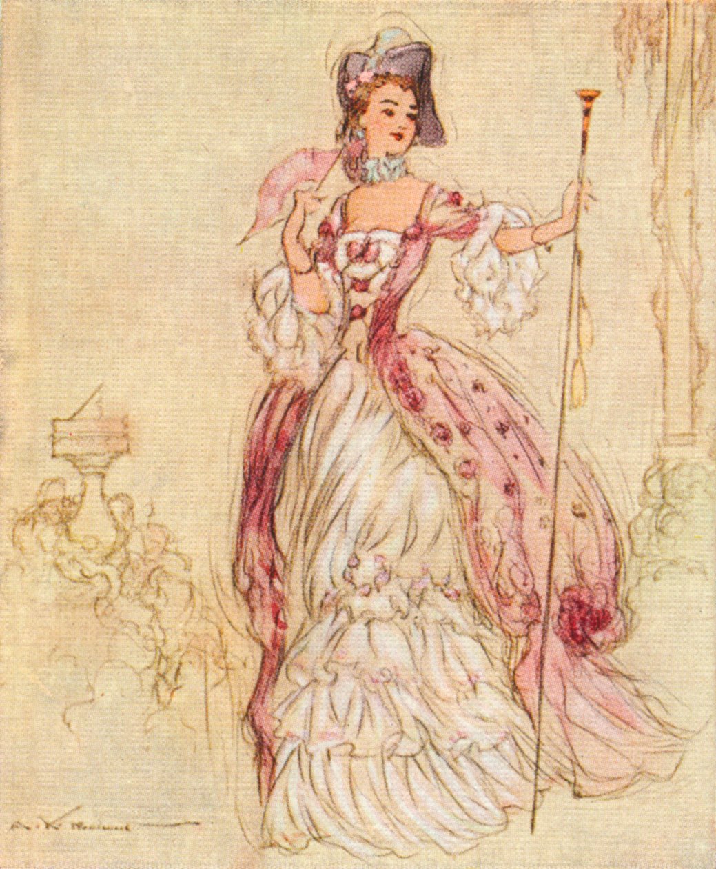 蓬帕杜夫人蜡像馆，1721-1764年，1937年 作者 亚历山大·麦克唐纳