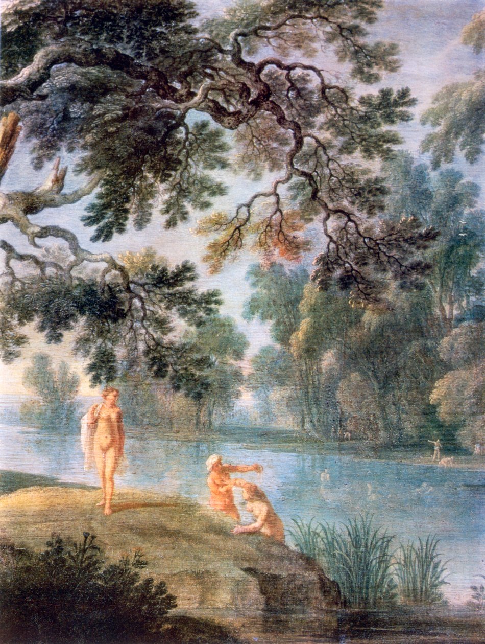 Nymths沐浴，细节，c1620-1652 作者 亚历山大·基林克斯（Alexander Keirincx）