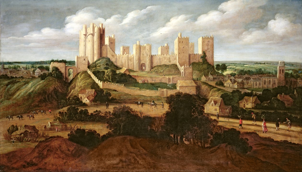 Pontefract城堡，c.1620-40 作者 亚历山大·基林克斯（Alexander Keirincx）