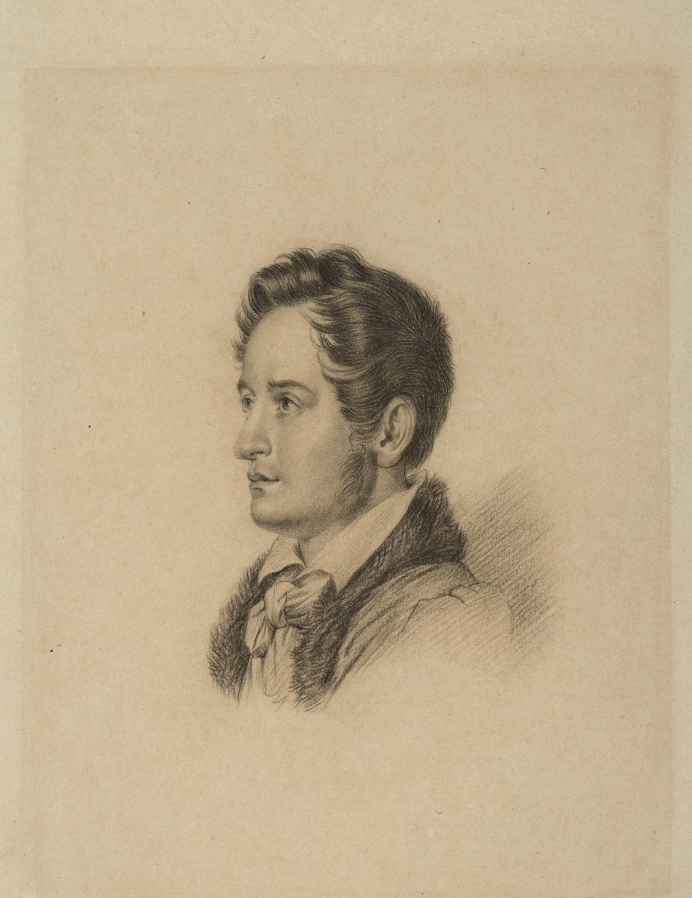 作者肖像亚历山大·赫尔岑（Alexander Herzen）1812-1870，约1836年 作者 亚历山大·拉夫伦蒂维奇·维伯格
