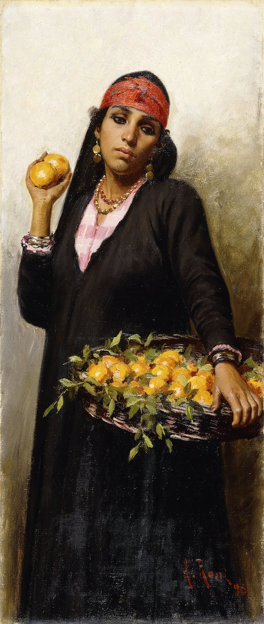 橙色卖方，1898年 作者 亚历山大·罗西（Alexander M.Rossi）