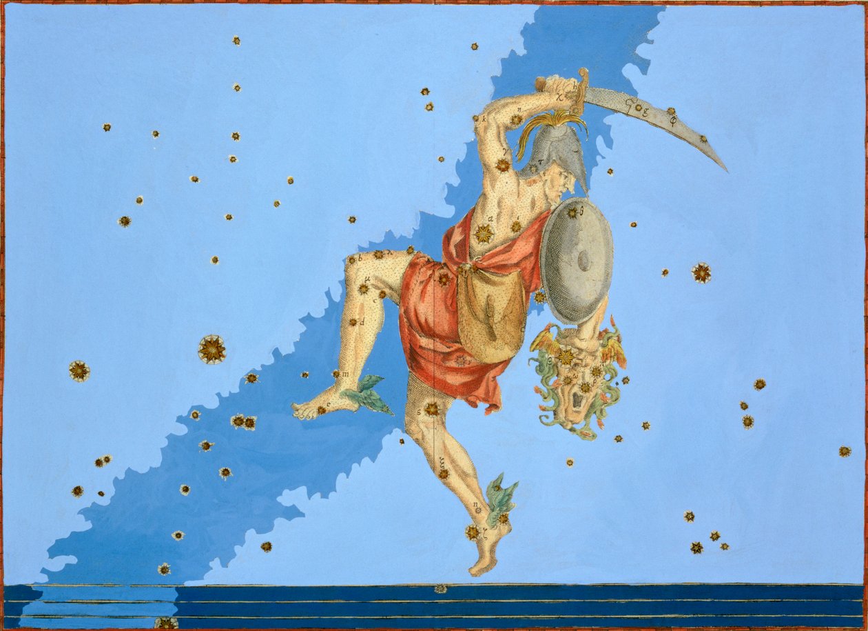 英仙座的星座，1603年 作者 亚历山大·梅尔