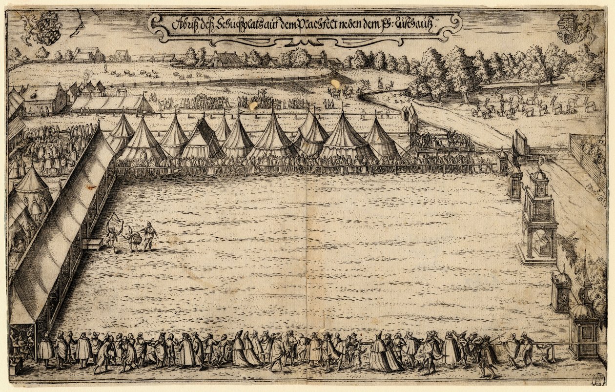 慕尼黑的十字弓箭手，1599年 作者 亚历山大·梅尔