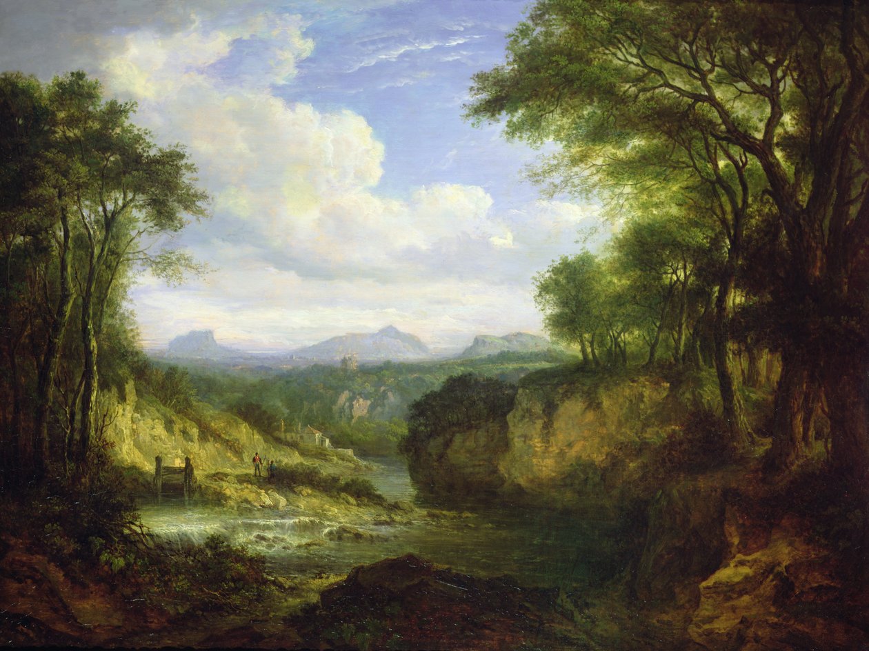 爱丁堡的远景（面板油画） 作者 亚历山大·纳斯米斯