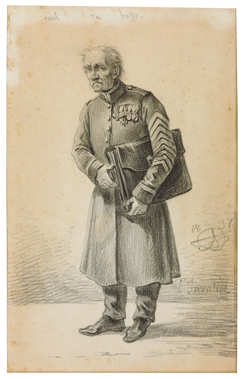 1837年，俄罗斯帝国军队的一名退伍军人 作者 亚历山大·奥尔洛夫斯基