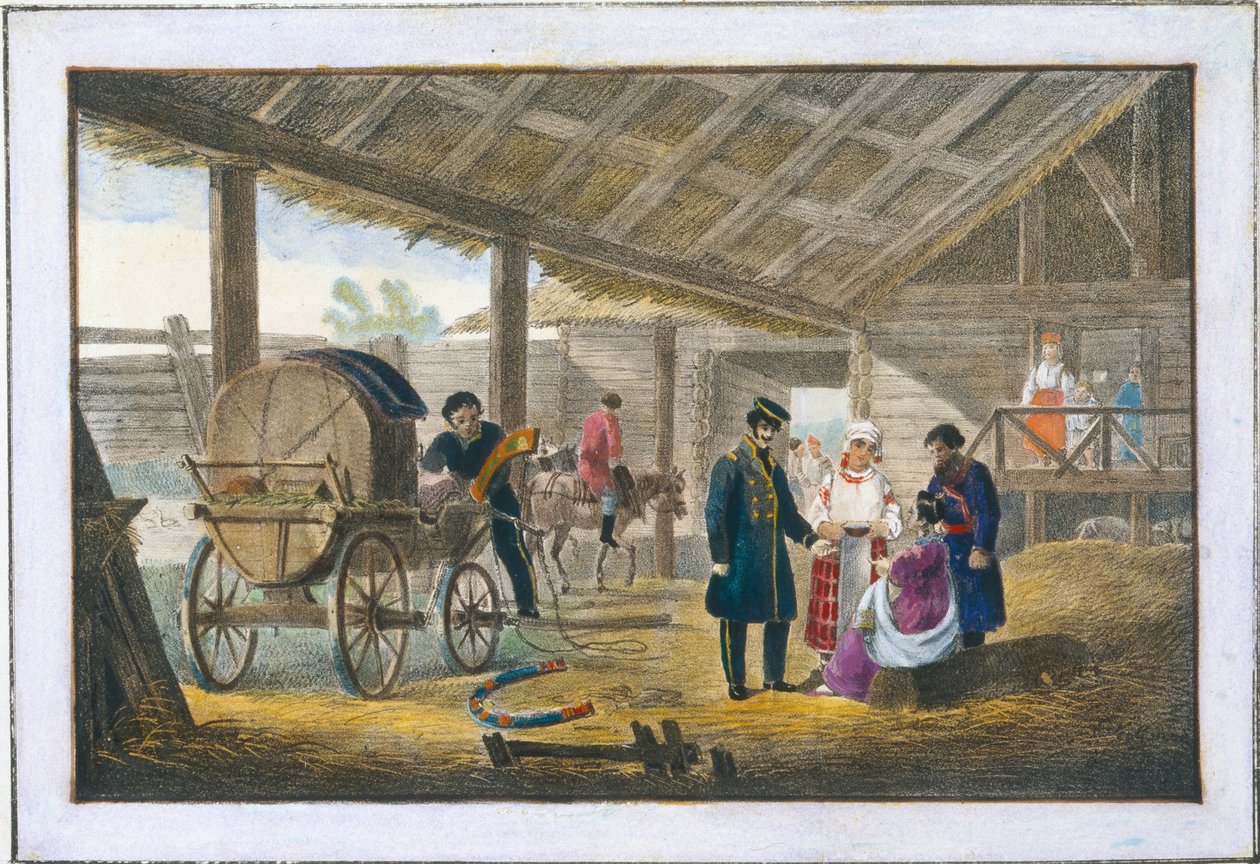 1820年，在路边的旅馆 作者 亚历山大·普拉查特