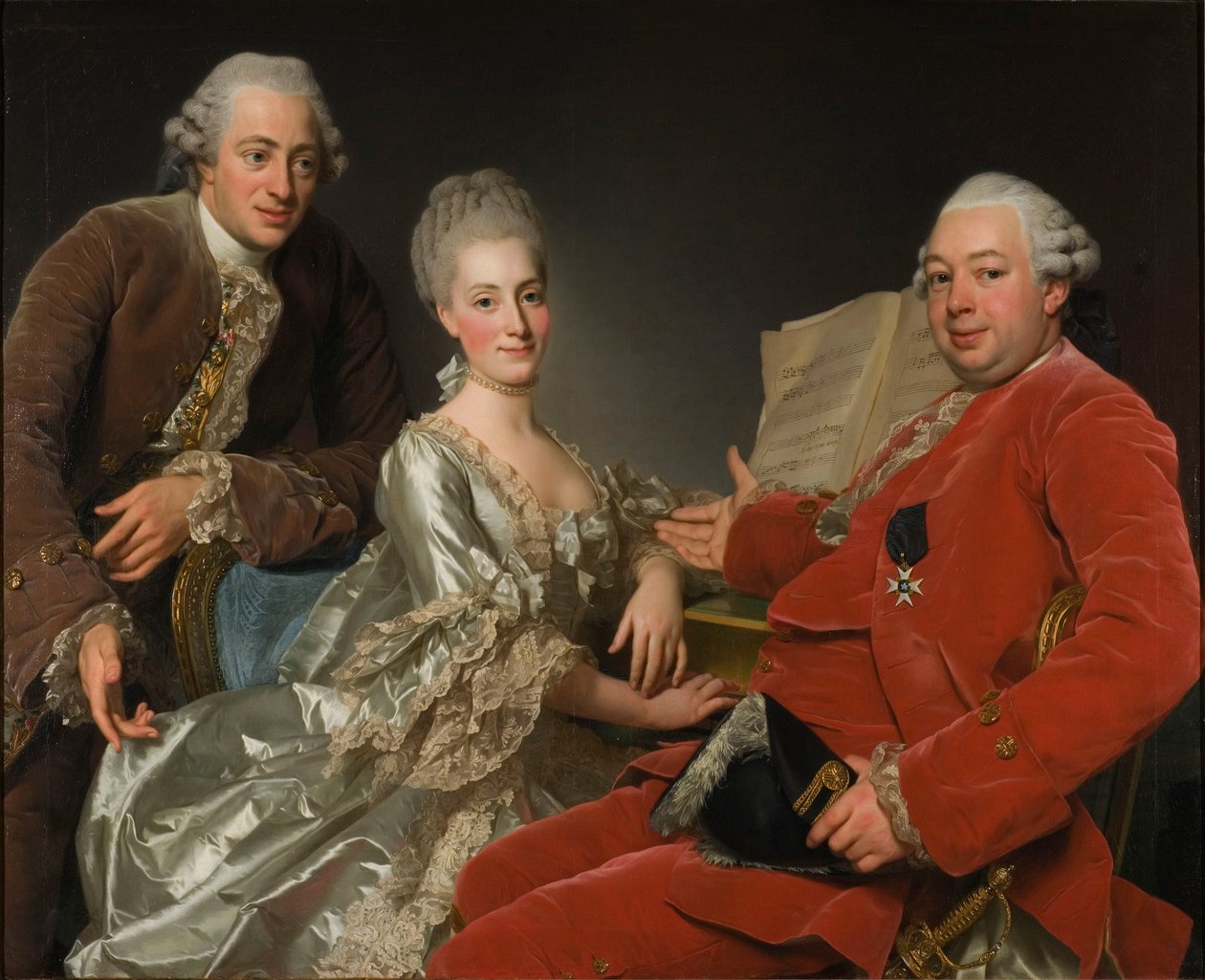 约翰·詹宁斯（John Jennings），他的兄弟和S子，1769年 作者 亚历山大·罗斯林