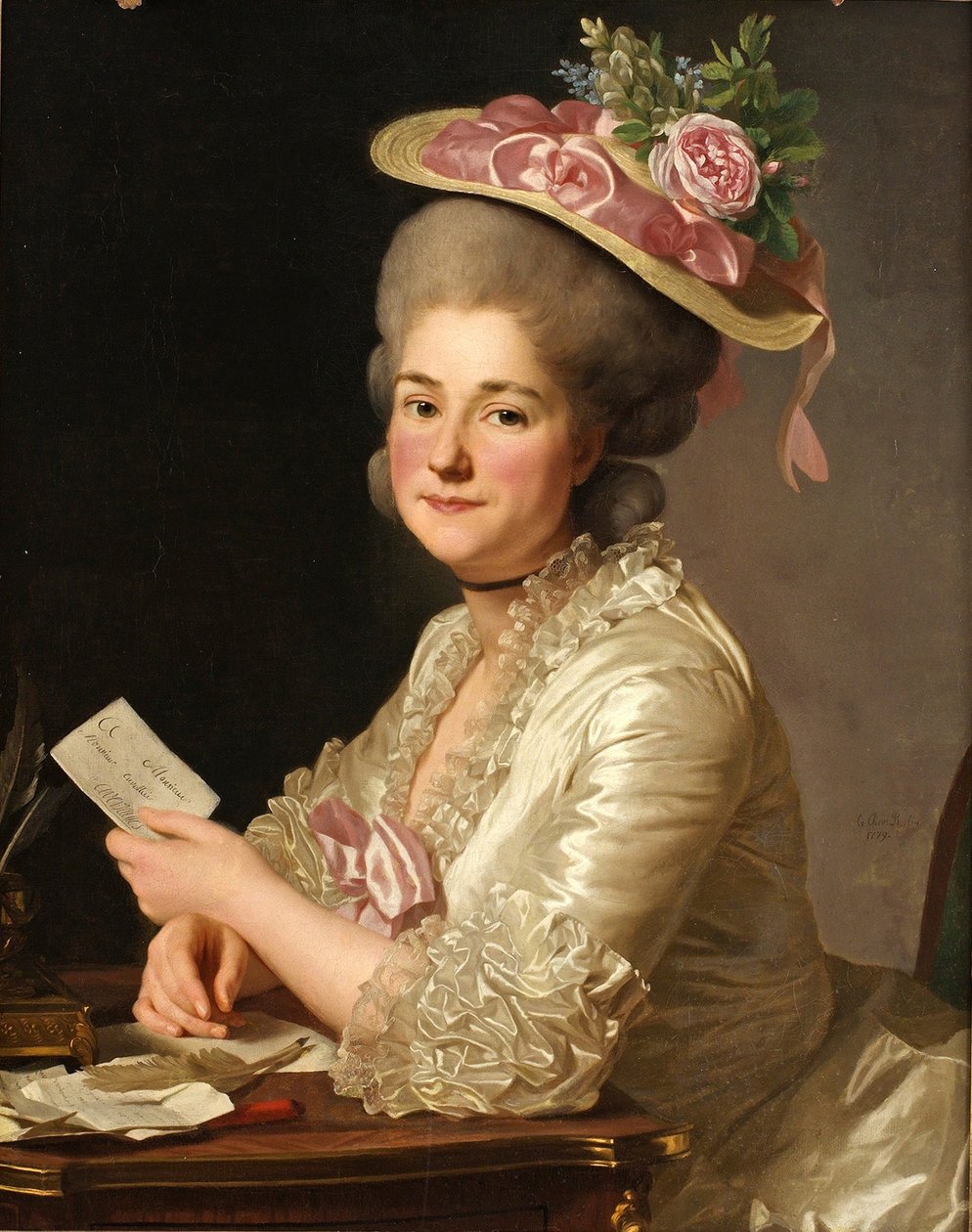 玛丽·埃米莉·库维里耶尔的画像，妮·布歇，1779年 作者 亚历山大·罗斯林