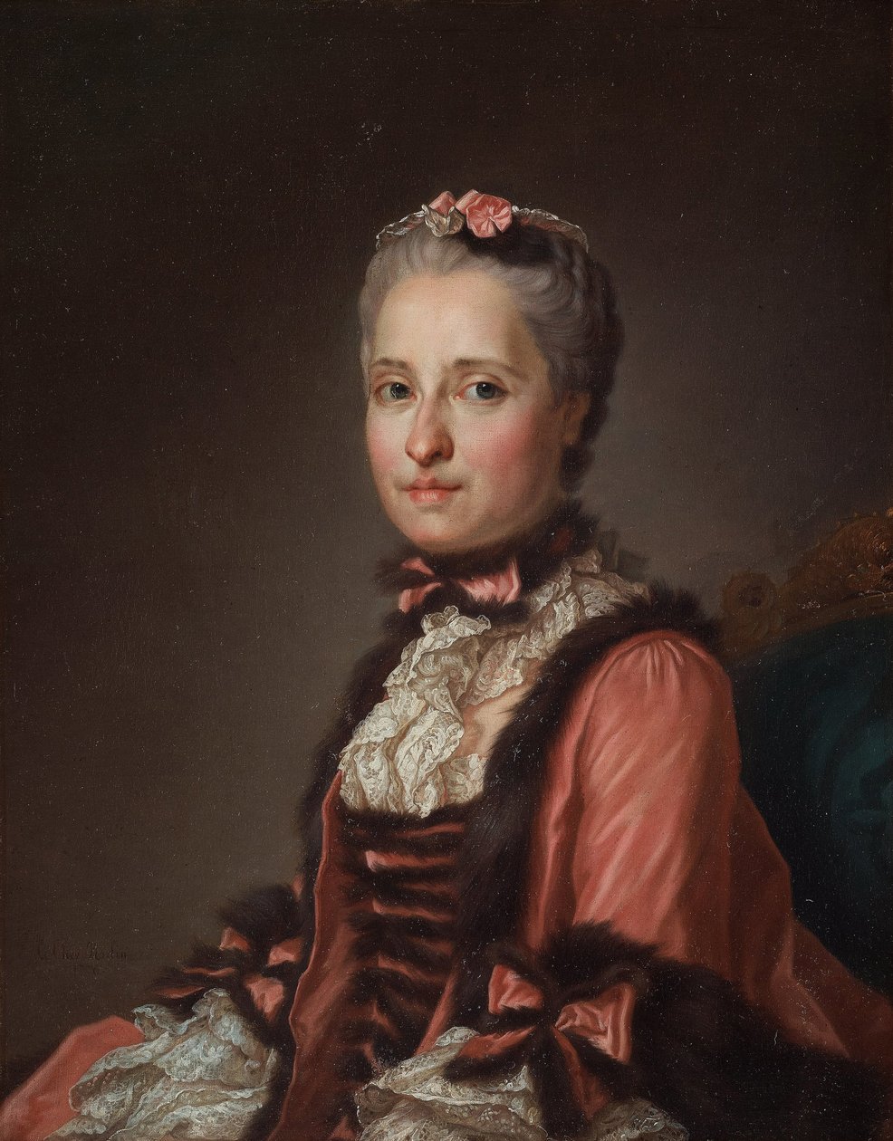 萨克森（Sexy）1731-1767年的玛丽亚·约瑟夫（Maria Josepha）公主肖像，1775年。 作者 亚历山大·罗斯林