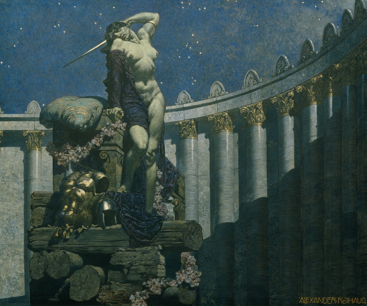 Dido At The Stake, 1935. 作者 亚历山大·罗特格