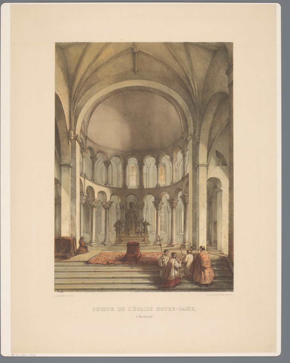 马斯特里赫特 Onze-Lieve-Vrouwe-Basiliek 的内部结构
马斯特里赫特 Notre-Dame 教堂唱诗班（文物标题）
林堡十一世纪至十三世纪的古建筑遗迹（系列标题） 作者 亚历山大·舍普肯斯