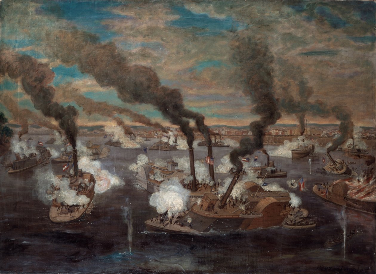 Great Naval Battle at Memphis, Tennessee 作者 亚历山大·辛普洛