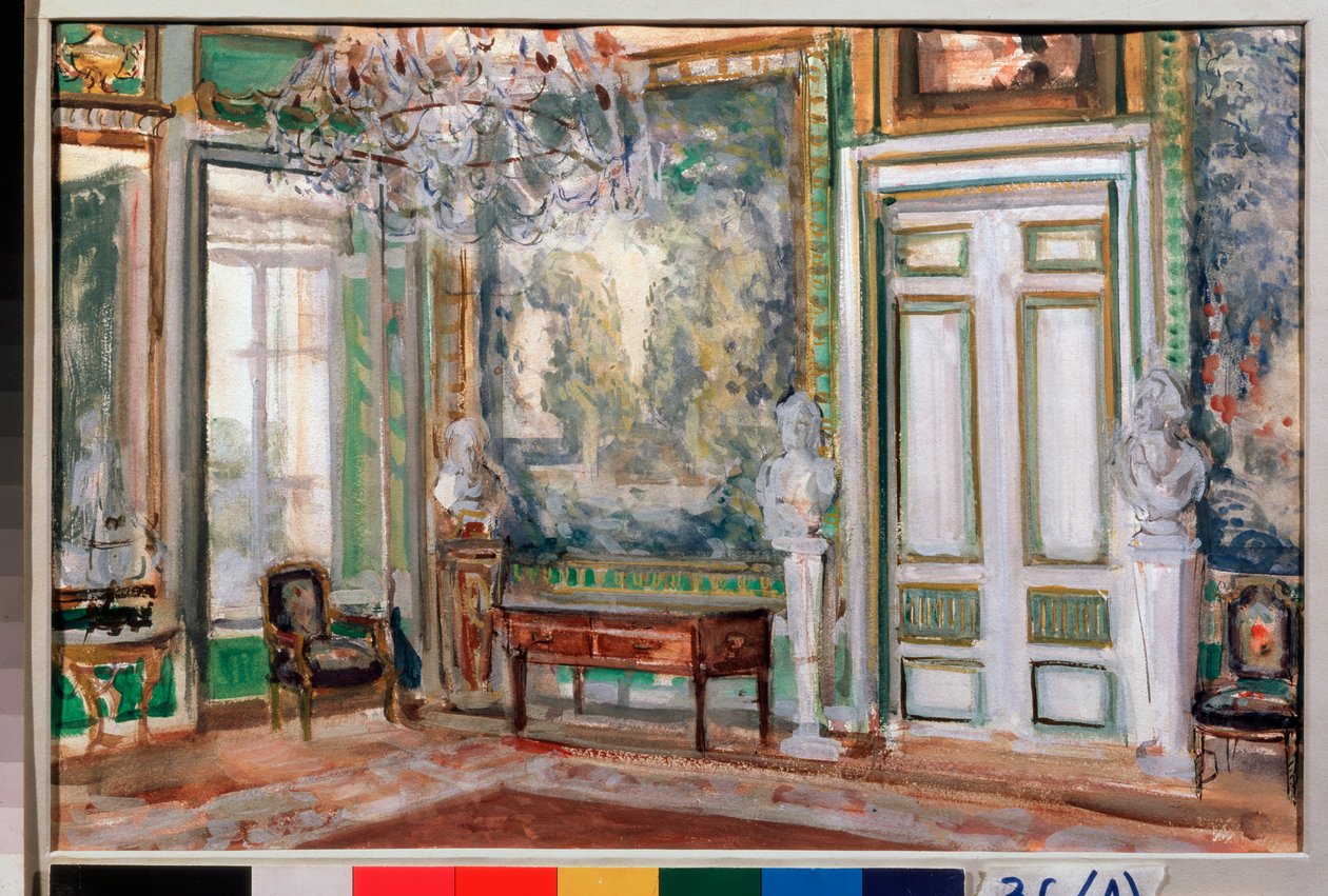 Le hall des tapisseries du palais Kouskovo du comte Cheremetiev (ou Sheremetyev ou Sheremetev ou Cheremetieff) (The tapestry hall of the Count Sheremetyev