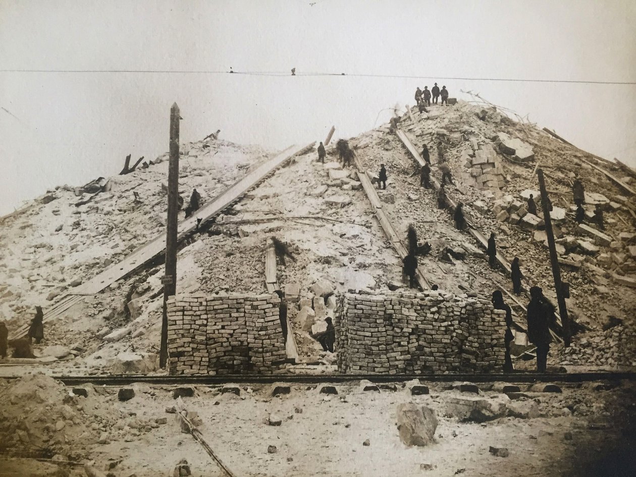 准备建造苏维埃宫的地方，约1931年。 作者 亚历山大·季莫费耶维奇·列别杰夫