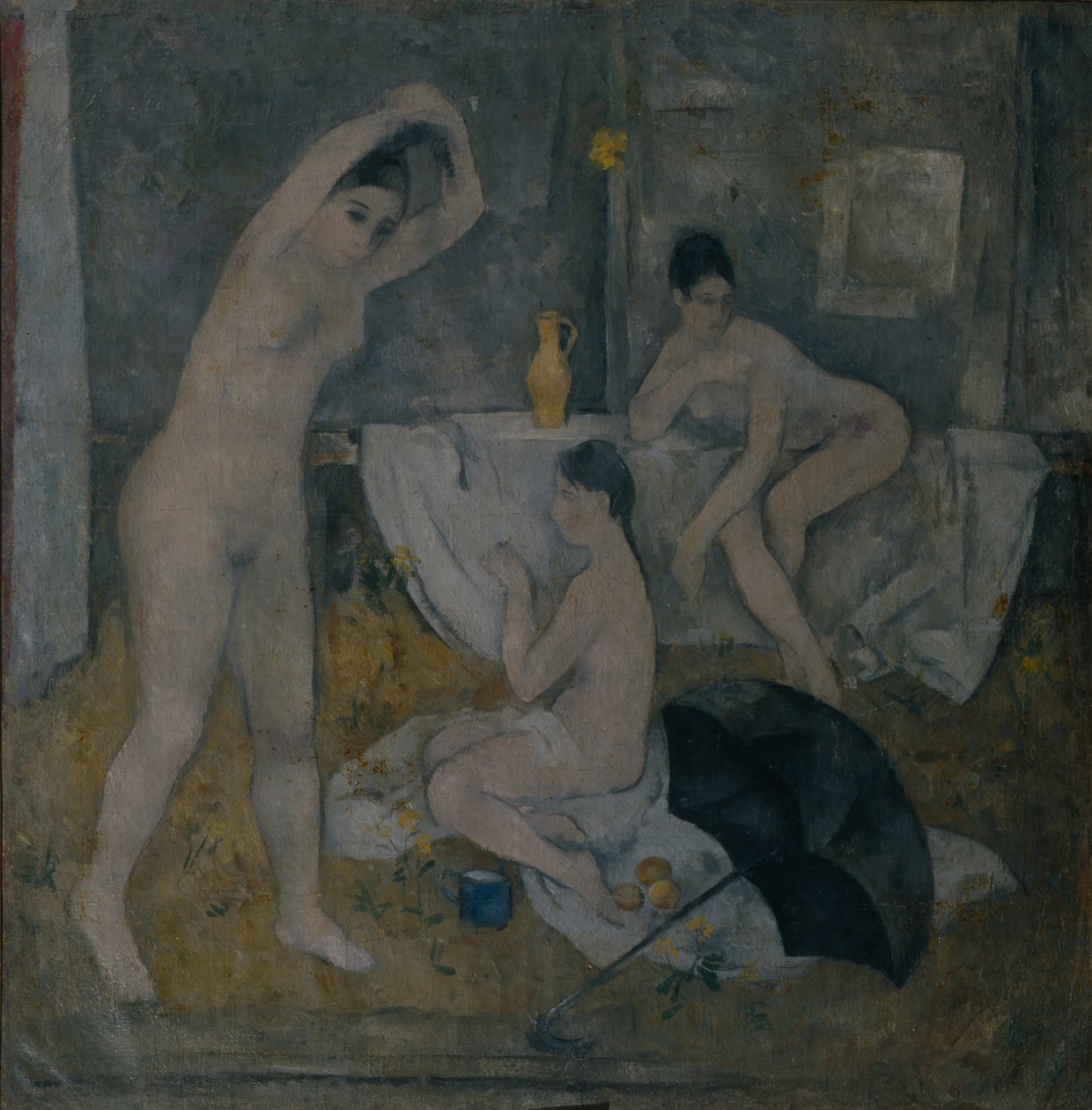 泳客，1919年 作者 亚历山大·瓦西里耶维奇·舍甫琴科