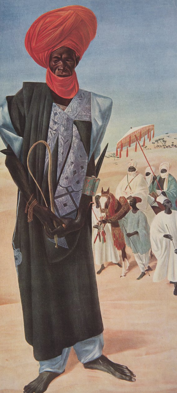 Magemma，马拉迪苏丹Sery Ussa骑兵队长，尼日尔领土，非洲绘画和绘画，在雪铁龙中心Afrique探险队执行，第二次Haardt Aud任务 作者 亚历山大·雅科夫列夫