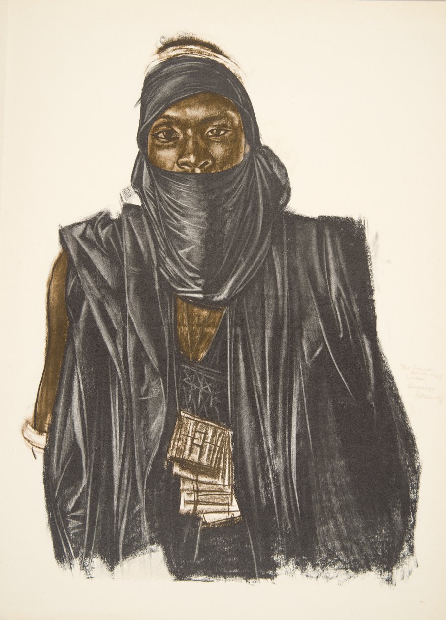 Mahoma，Songhai race（Ansongo），来自非洲的卡通和绘画，在雪铁龙中心Afrique远征期间执行，第二次是Haardt Audouin-Dubreuil任务，酒吧。巴黎，1927年 作者 亚历山大·雅科夫列夫