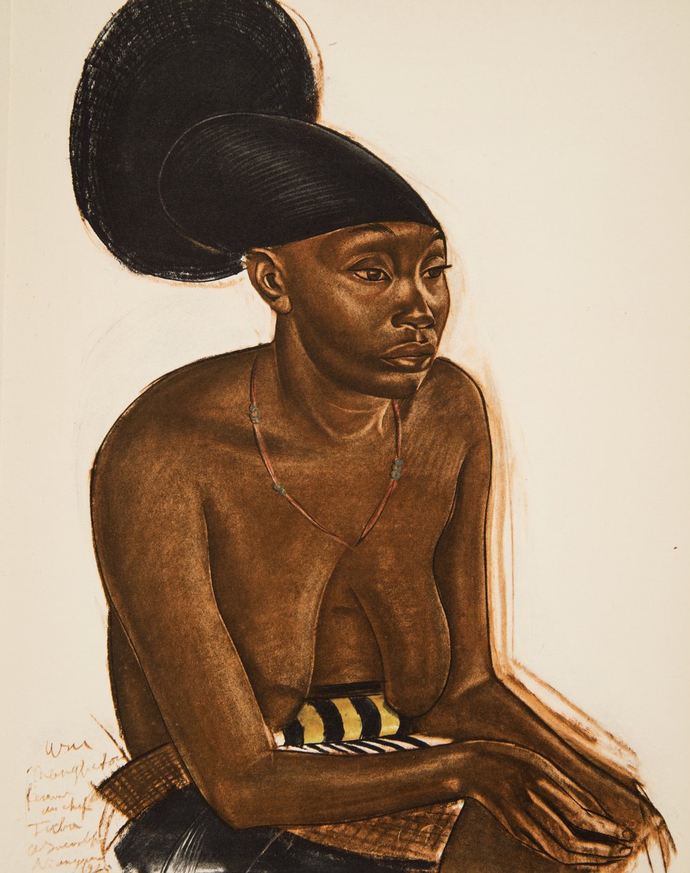 Uru，来自非洲卡通和绘画的Mangbeou（Niangara）haut Ouelle，在雪铁龙中心Afrique远征期间执行，第二次是Haardt Audouin-Dubreuil任务，酒吧。巴黎，1927年（颜色 作者 亚历山大·雅科夫列夫
