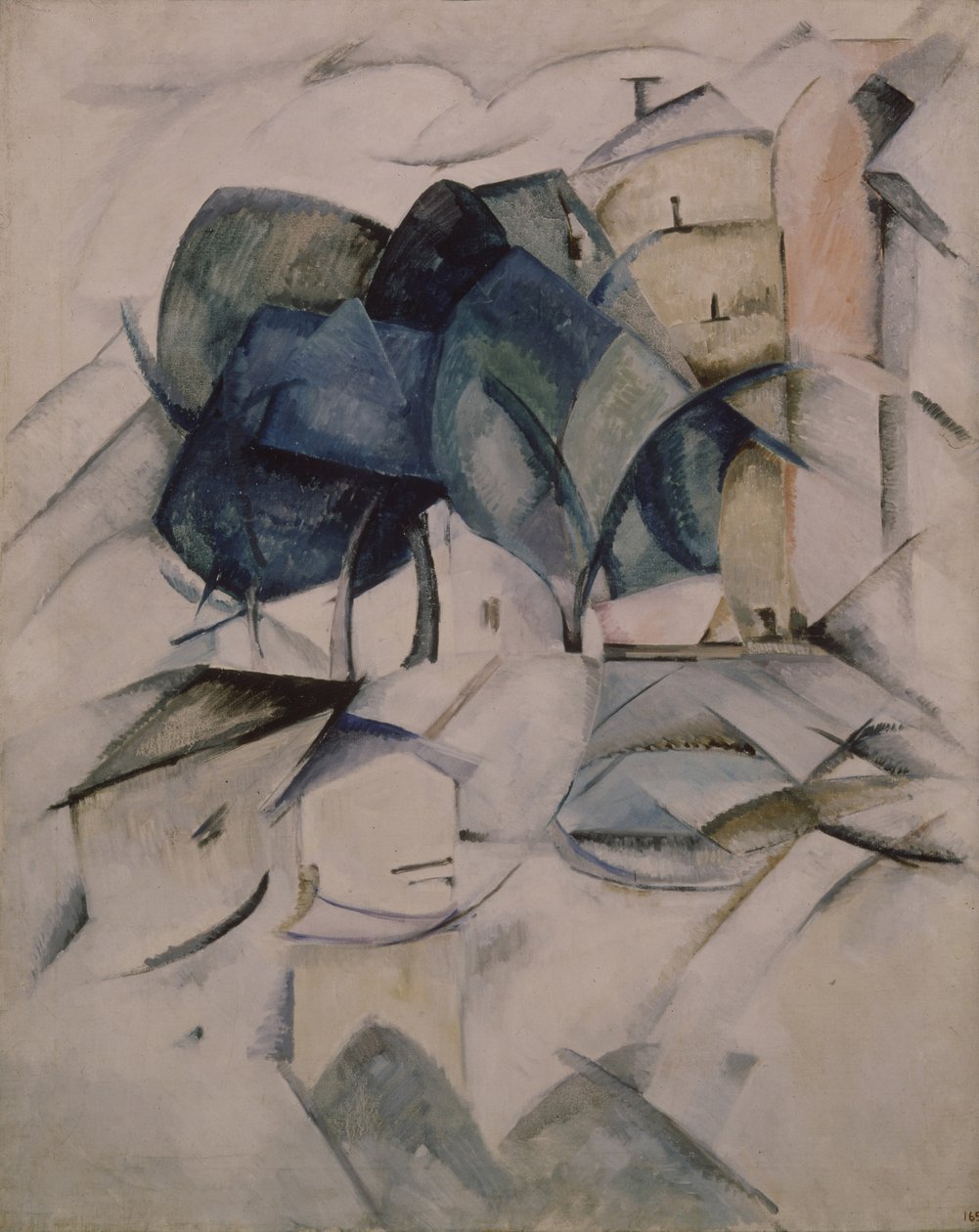 他的堤防，1914-1915年 作者 亚历山德拉·亚历山德罗夫娜·埃克斯特