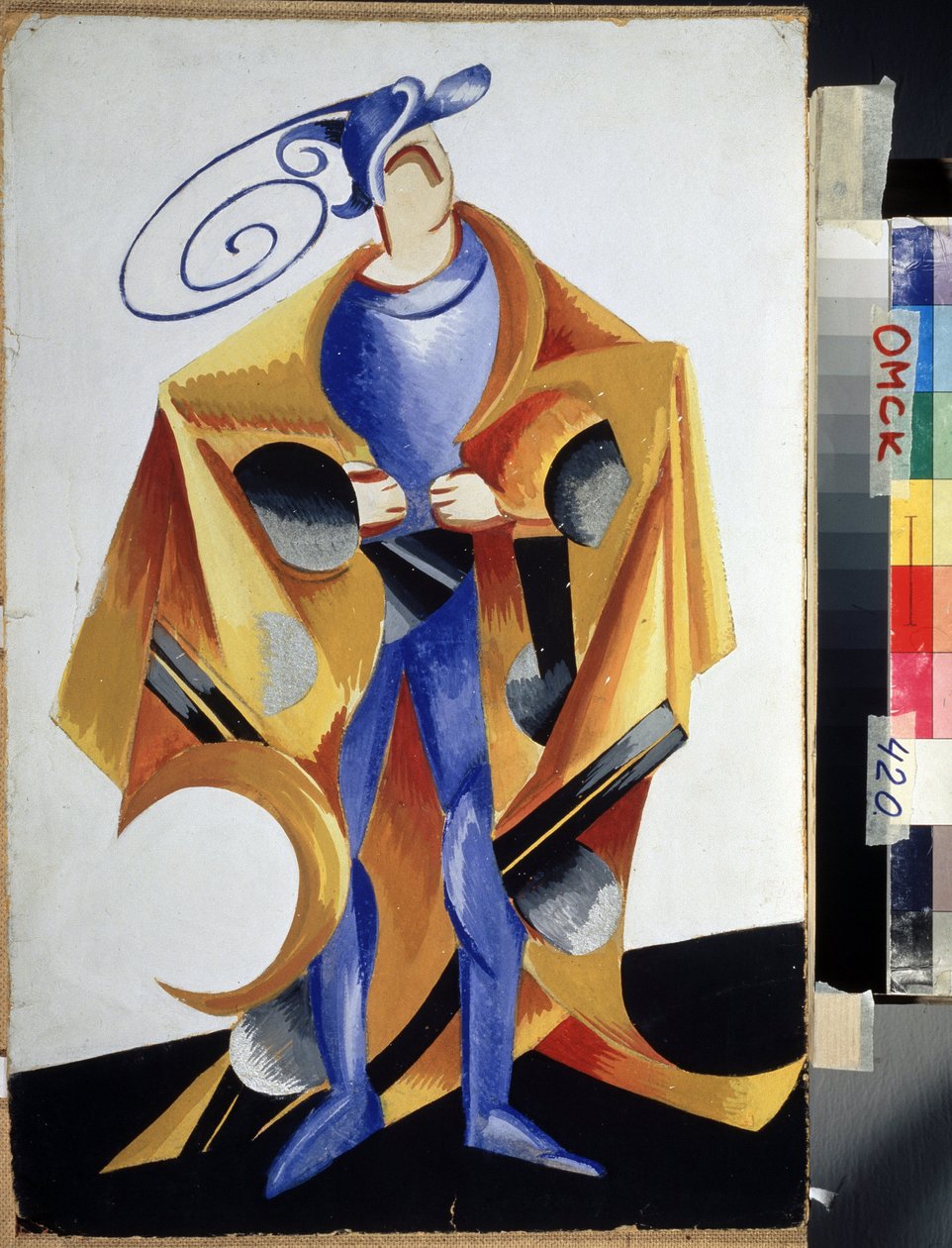 威廉·莎士比亚戏剧《罗密欧与朱丽叶》的戏剧服装。 水粉画 d