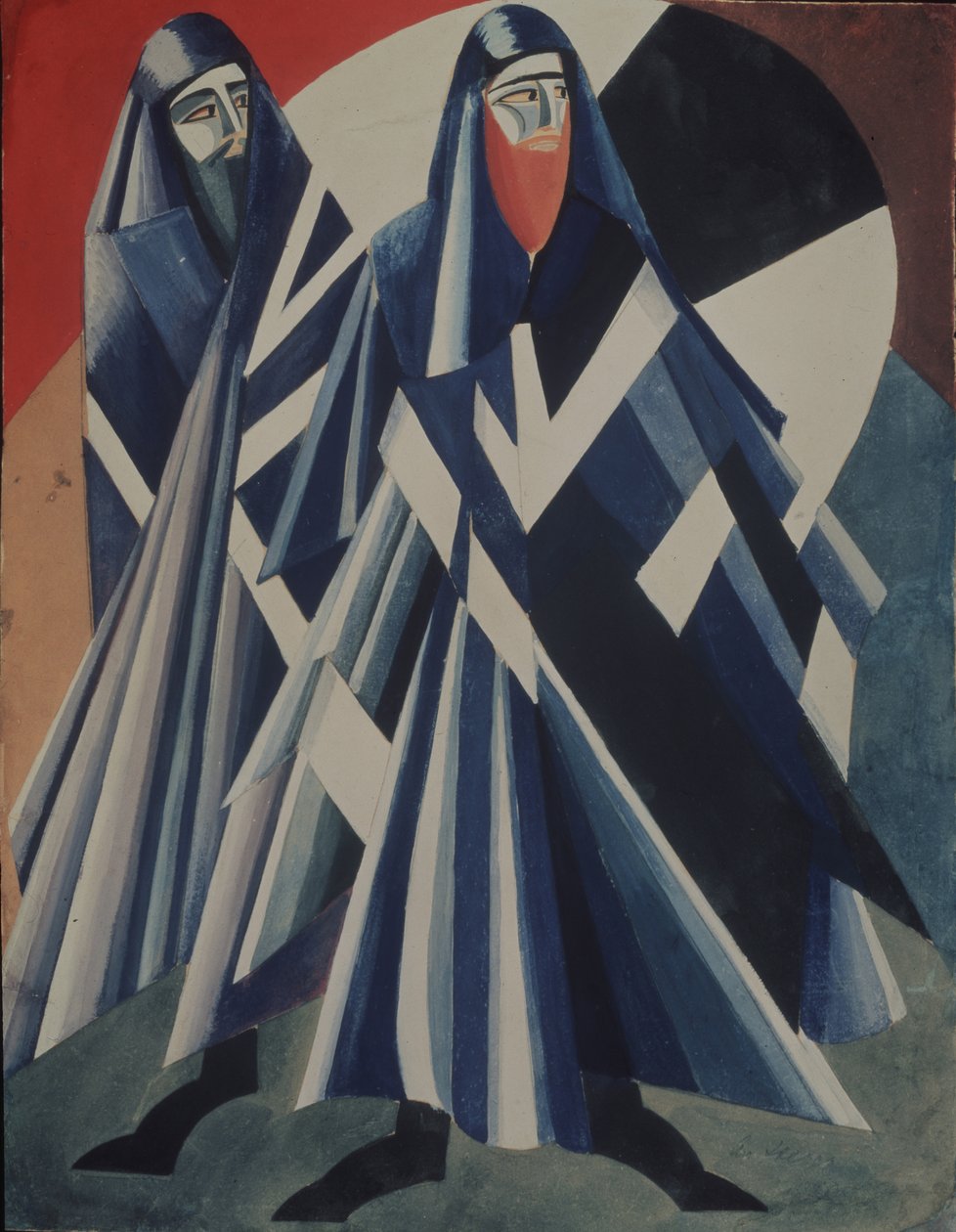 犹太人O. Wilde的戏剧剧《Salomé》的服装设计，1917年 作者 亚历山德拉·亚历山德罗夫娜·埃克斯特