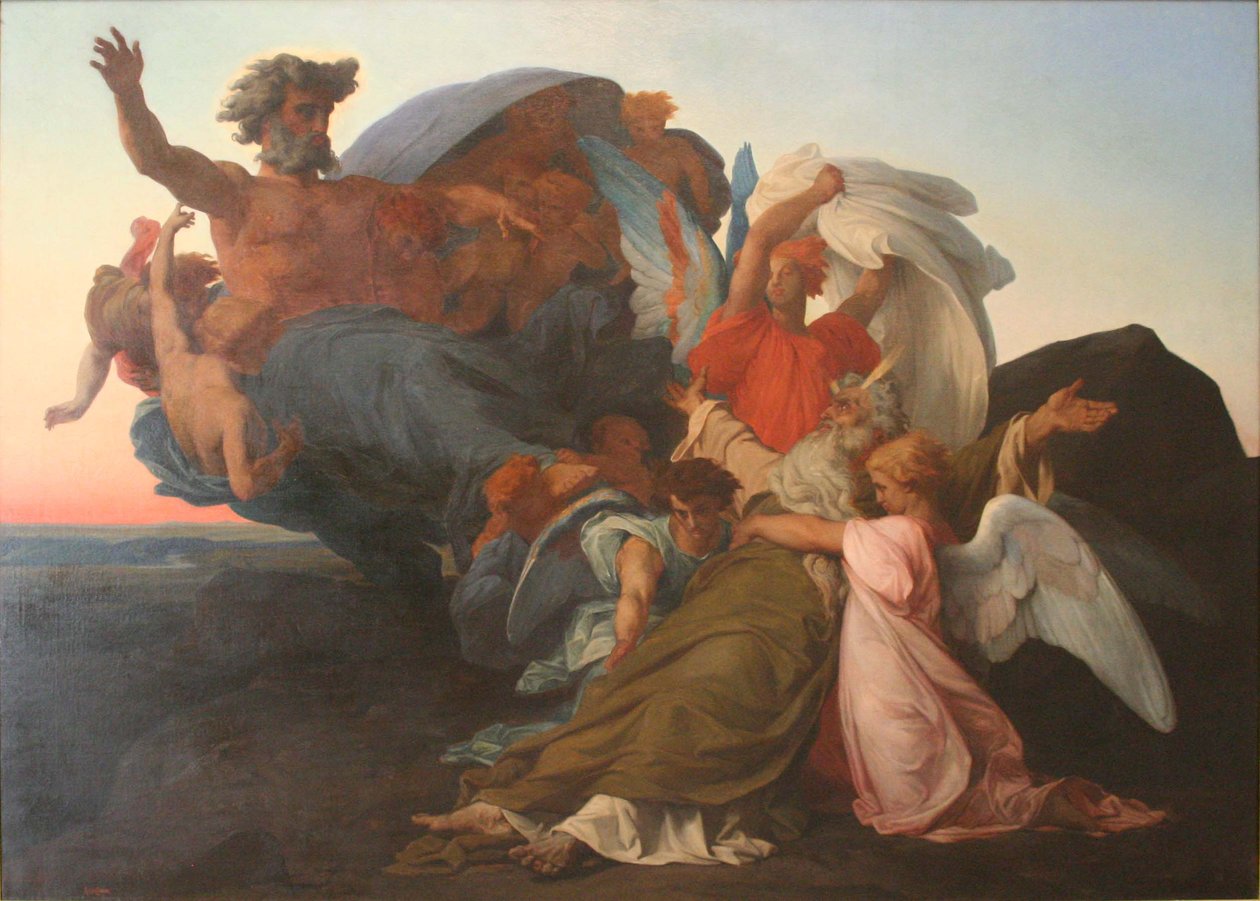 摩西之死 作者 亚历山大·卡巴内尔（Alexandre Cabanel）