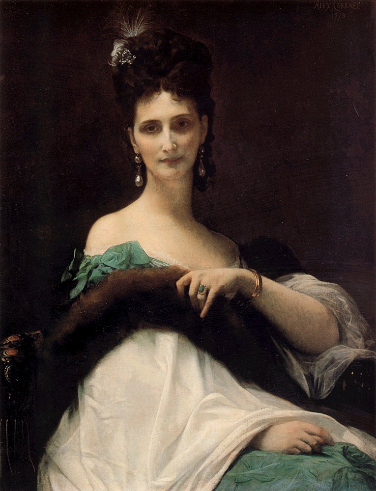 伯爵夫人德凯勒 作者 亚历山大·卡巴内尔（Alexandre Cabanel）