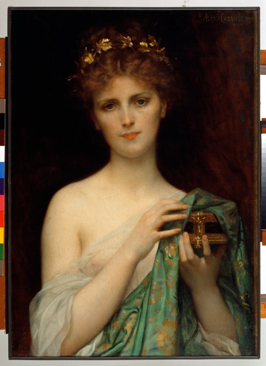 潘多拉，1873年 作者 亚历山大·卡巴内尔（Alexandre Cabanel）