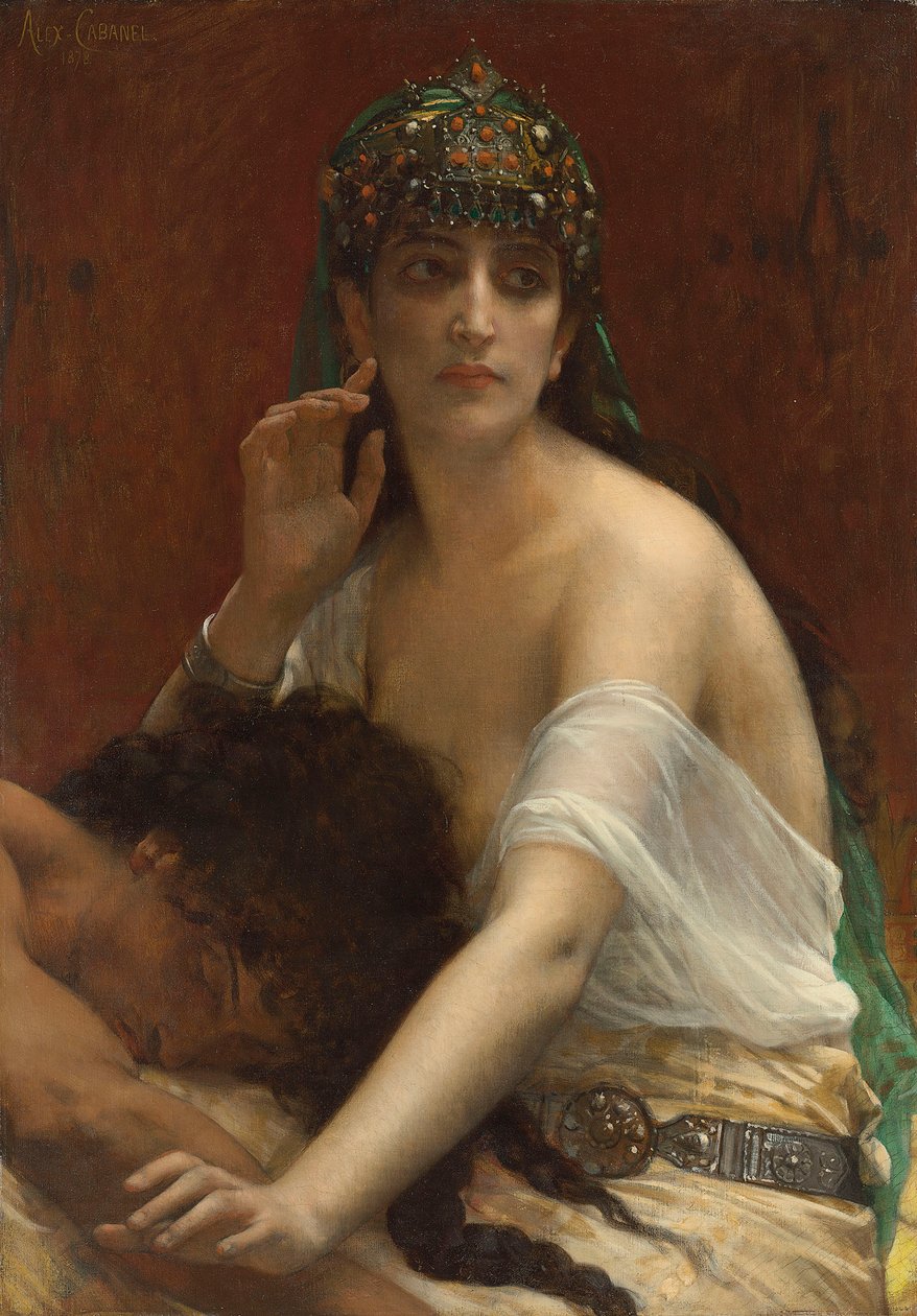 参孙和大利拉 作者 亚历山大·卡巴内尔（Alexandre Cabanel）
