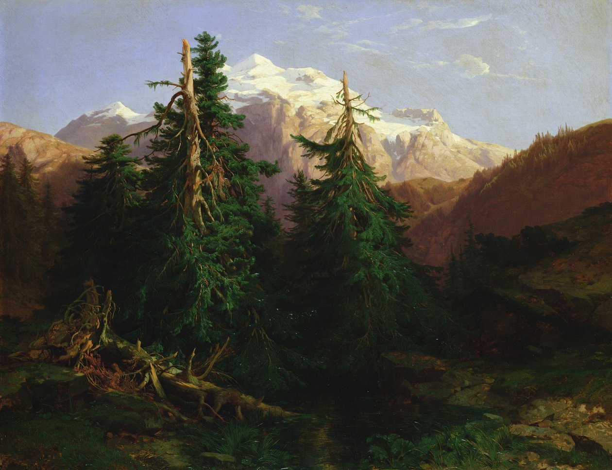 Glacier，Rosen Lanigletscher，1854 作者 亚历山大卡拉梅