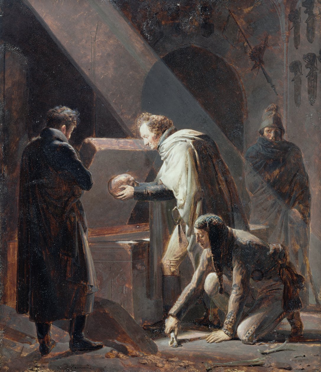 Dominique Vivant Denon（1747-1825）在他的坟墓中取代Le Cid的骨头 作者 亚历山大·埃瓦里斯特·弗拉戈纳尔