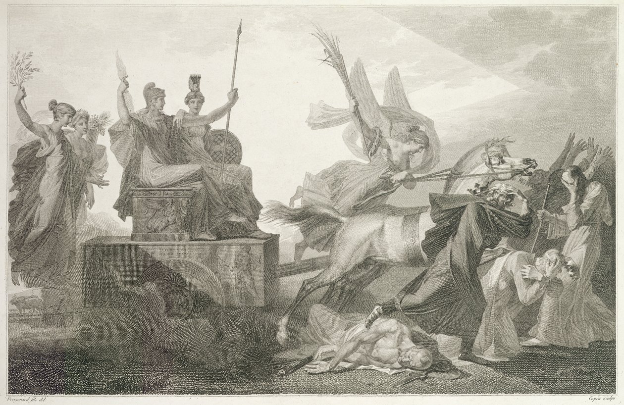 法兰西共和国，由Jacques Louis Copia雕刻，179798 作者 亚历山大·埃瓦里斯特·弗拉戈纳尔
