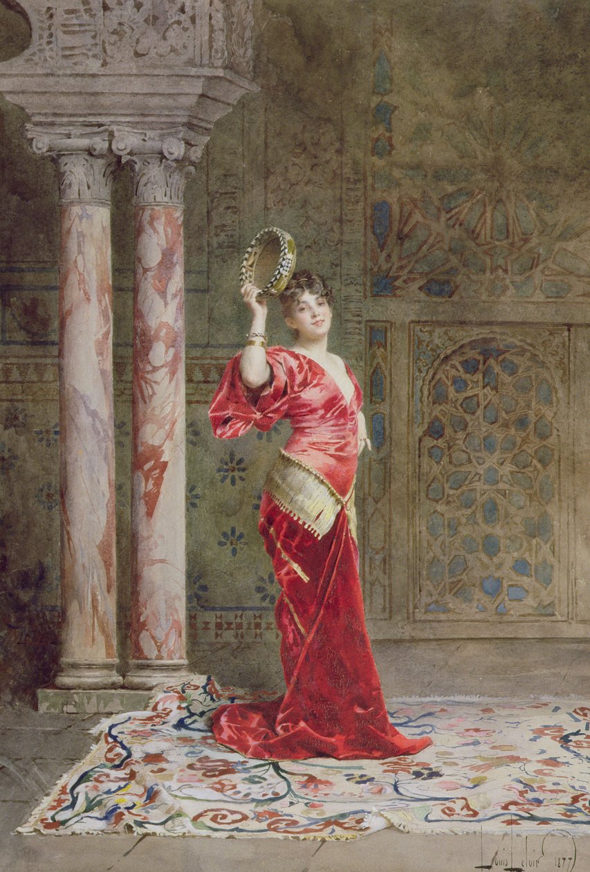 东方舞者，1877年 作者 亚历山大·路易斯·路易斯