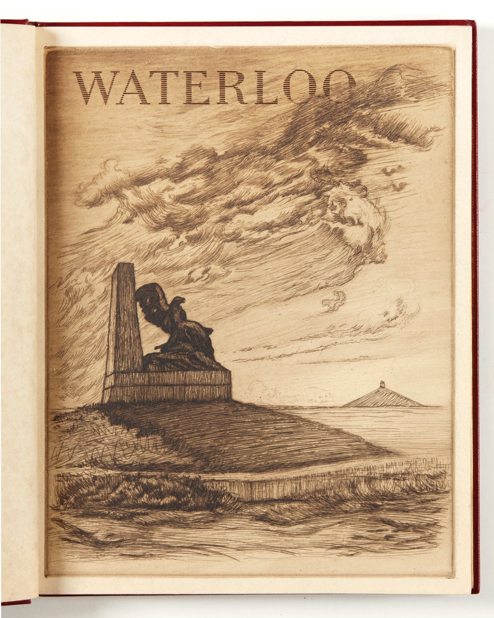 1915年，从“Le champ de Bataille de Waterloo”前往Genappe之路上的法国纪念碑 作者 亚历山大·图佩
